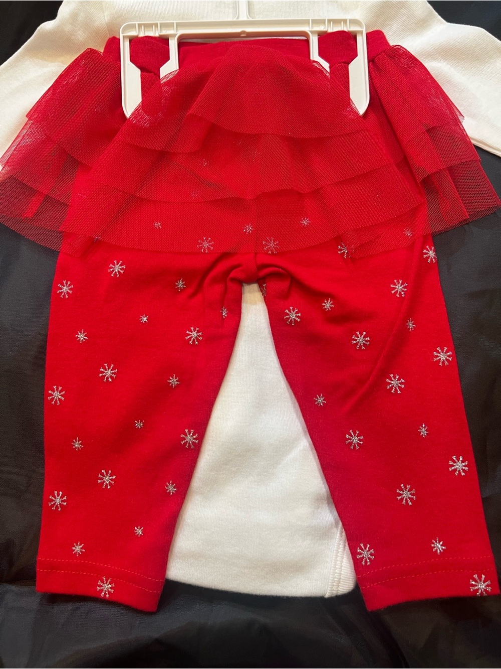 Carter's White & Red "merry & bright" Holiday Matching Set - Picture 3 of 4